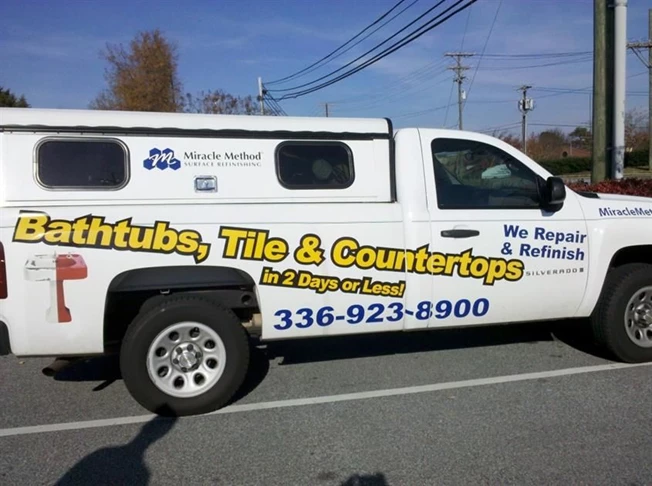Cut vinyl lettering with a printed graphic too.